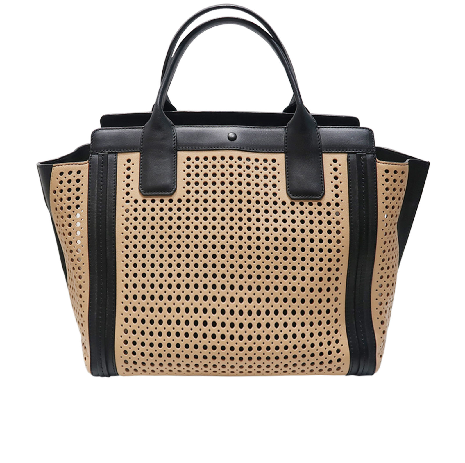 Alison Perforated Tote Chloe Designer Exchange Buy Sell Exchange